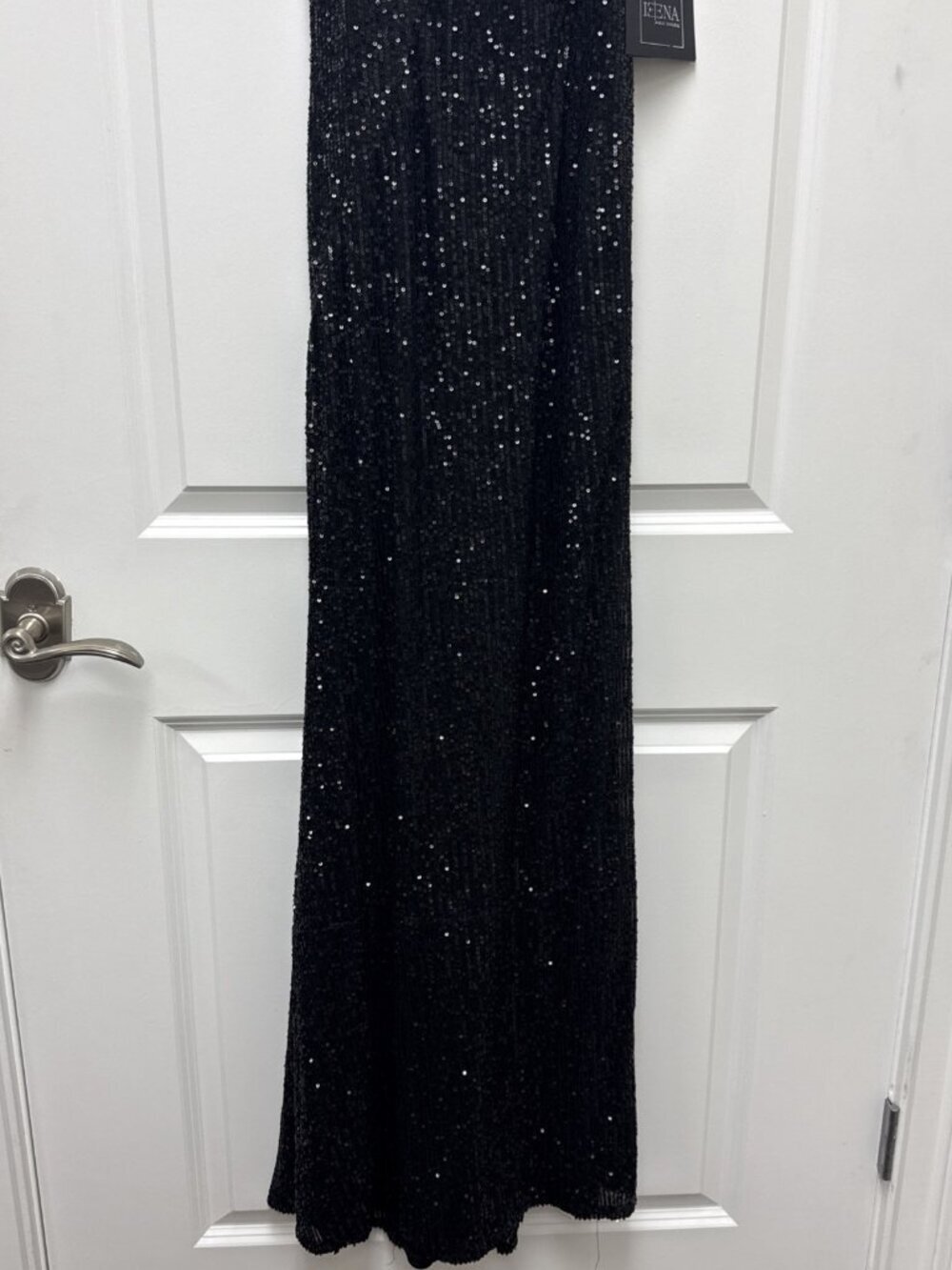 New MAC DUGGAL Size 2 Black 11280 SEQUINED HALTER NECK Bow Formal GOWN Dress NWT - Picture 6 of 11